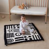 Monti Organik Pamuk Emekleme Minderi, Bebek Oyun Matı, Çift Taraflı Montessori Tasarım 100x100 cm