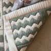 Monti Organik Pamuk Emekleme Minderi, Bebek Oyun Matı, Çift Taraflı Montessori Tasarım 100x100 cm