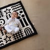 Monti Organik Pamuk Emekleme Minderi, Bebek Oyun Matı, Çift Taraflı Montessori Tasarım 100x100 cm
