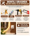 Misterium Niva Dresuar - Dokunmatik LED’li Ayna - Ceviz Siyah Duvar Paneli Takımı - Makyaj Masası, Antre ve Salon Mobilyası
