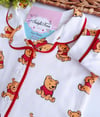 ayı winnie pamuklu pijama takımı