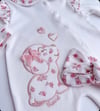 Kibar nakışlı tulum bandana takım