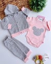 Minnie 3lü kapüşonlu takım