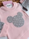 Minnie fularlı 3lü takım