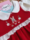Nakış ve fistolu 3lü romper set