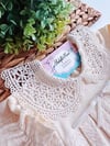 Natural Dantel Yakalı 5Parça Hastane Çıkışı