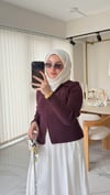 Bymn Çift Fermuarlı Merserize Hırka  ÖN SİPARİŞ 