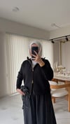 Logolu Çift Fermuarlı Hırka 