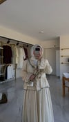 Luna Vual Bağlamalı Takım (ekru)