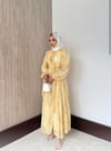 Luxe Gold Düğme Detaylı Elbise 