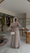 Luxe Gold Düğmeli Elbise (taş)