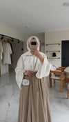 Reglan Salaş Tunik (Ekru)