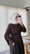 Şal Detaylı Merserize Hırka 