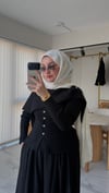 Şal Detaylı  Merserize Hırka 