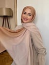 Dubai Degrade Şal - Kahve, Krem