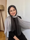 Dubai Degrade Şal – Siyah, Gri