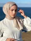 Kaz Ayağı İpek-Krem