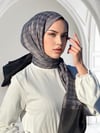 Kazayağı İpek Şal - Gri