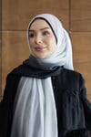 Müslin Degrade Modal Şal -Siyah-Beyaz