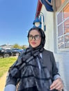 Organz Çizgili Şal-Gri
