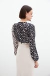 Kruvaze Desenli Bodysuit