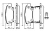 BOSCH 0 986 494 329 Fren Balatası 43022 SWW G01 uygun fiyat hızlı kargo
