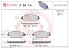 BREMBO P 85 144 Fren Balatası 8V0698151C uygun fiyat hızlı kargo