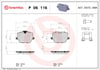 BREMBO P 06 116 Fren Balatası 04466WAA03 uygun fiyat hızlı kargo