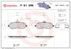 BREMBO P61096 Fren Balatası 0009467548988 uygun fiyat hızlı kargo