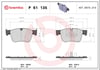 BREMBO P 61 135 Fren Balatası 1623162380 uygun fiyat hızlı kargo