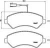 BREMBO P23136 Fren Balatası 155253629 uygun fiyat hızlı kargo