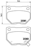 BREMBO P78016 Fren Balatası 26696FA000 uygun fiyat hızlı kargo