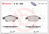 BREMBO P61083 Fren Balatası 1611838580 uygun fiyat hızlı kargo