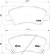 BREMBO P18025 Fren Balatası 1014026444 uygun fiyat hızlı kargo