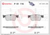 BREMBO P 61 116 Fren Balatası 1609898380 uygun fiyat hızlı kargo