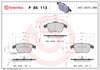 BREMBO P85113X Fren Balatası 8K0098301F uygun fiyat hızlı kargo
