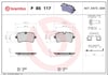 BREMBO P 85 117 Fren Balatası 4H0698451A uygun fiyat hızlı kargo