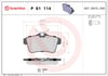 BREMBO P61114 Fren Balatası 1608520680 uygun fiyat hızlı kargo