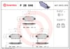 BREMBO P 28 046 Fren Balatası 43022SWWG00 uygun fiyat hızlı kargo