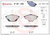 BREMBO P61124 Fren Balatası 1014031404 uygun fiyat hızlı kargo