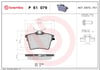 BREMBO P61079 Fren Balatası 1617264780 uygun fiyat hızlı kargo