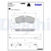 DELPHI LP3886 Fren Balatası 2480688 uygun fiyat hızlı kargo