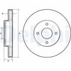 DELPHI BG4454 Fren Diski 40206 1HA0A uygun fiyat hızlı kargo