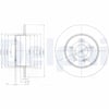 DELPHI BG4152 Fren Diski 0004231312 uygun fiyat hızlı kargo