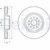 DELPHI BG9957 Fren Diski 3D0615301F uygun fiyat hızlı kargo