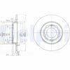 DELPHI BG3738 Fren Diski 1J0615601D uygun fiyat hızlı kargo
