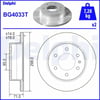 DELPHI BG4033T Fren Diski 2E0615601A uygun fiyat hızlı kargo