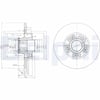 DELPHI BG9031RS Fren Diski 43206 00QAB uygun fiyat hızlı kargo