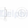 DELPHI BG3761 Fren Diski 43206 4U101 uygun fiyat hızlı kargo