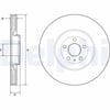 DELPHI BG9233C Fren Diski 31400569 uygun fiyat hızlı kargo